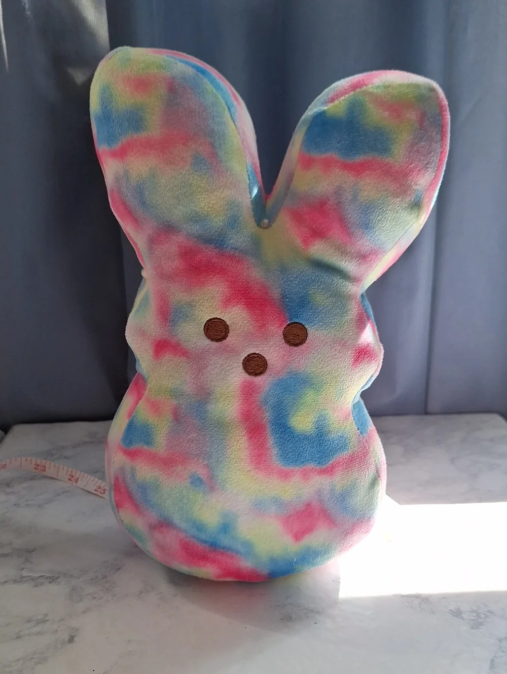 Peeps Candy Plush Bunny Toy in Pastel Tie-Dye Colors - Soft Kids Plush